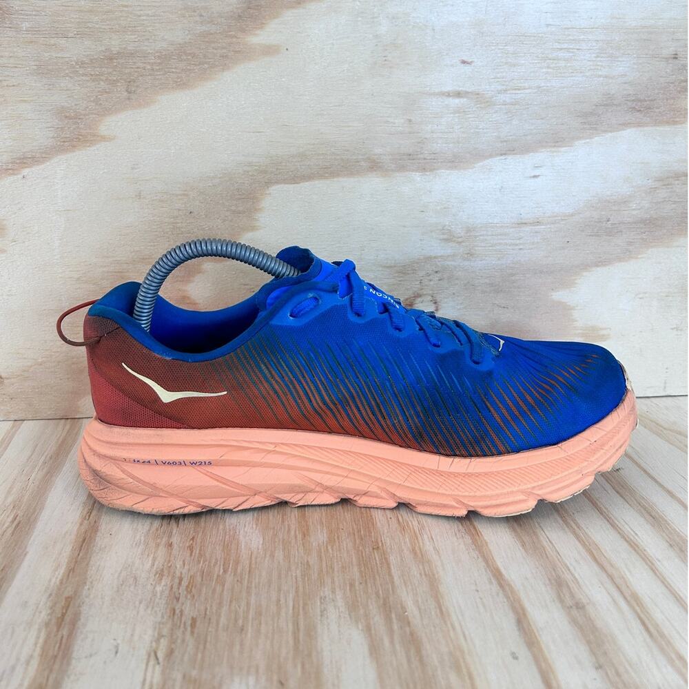 Hoka One One - Rincon 3 - Running - Blue/Red - Women's - 8 2E WIDE -1121370 CSVO - Picture 5 of 9